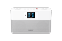 CR-ST85DAB-W - Compacte stereoradio met DAB+, Bluetooth®-audiostreaming en automatische veiligheidswaarschuwingsfunctie